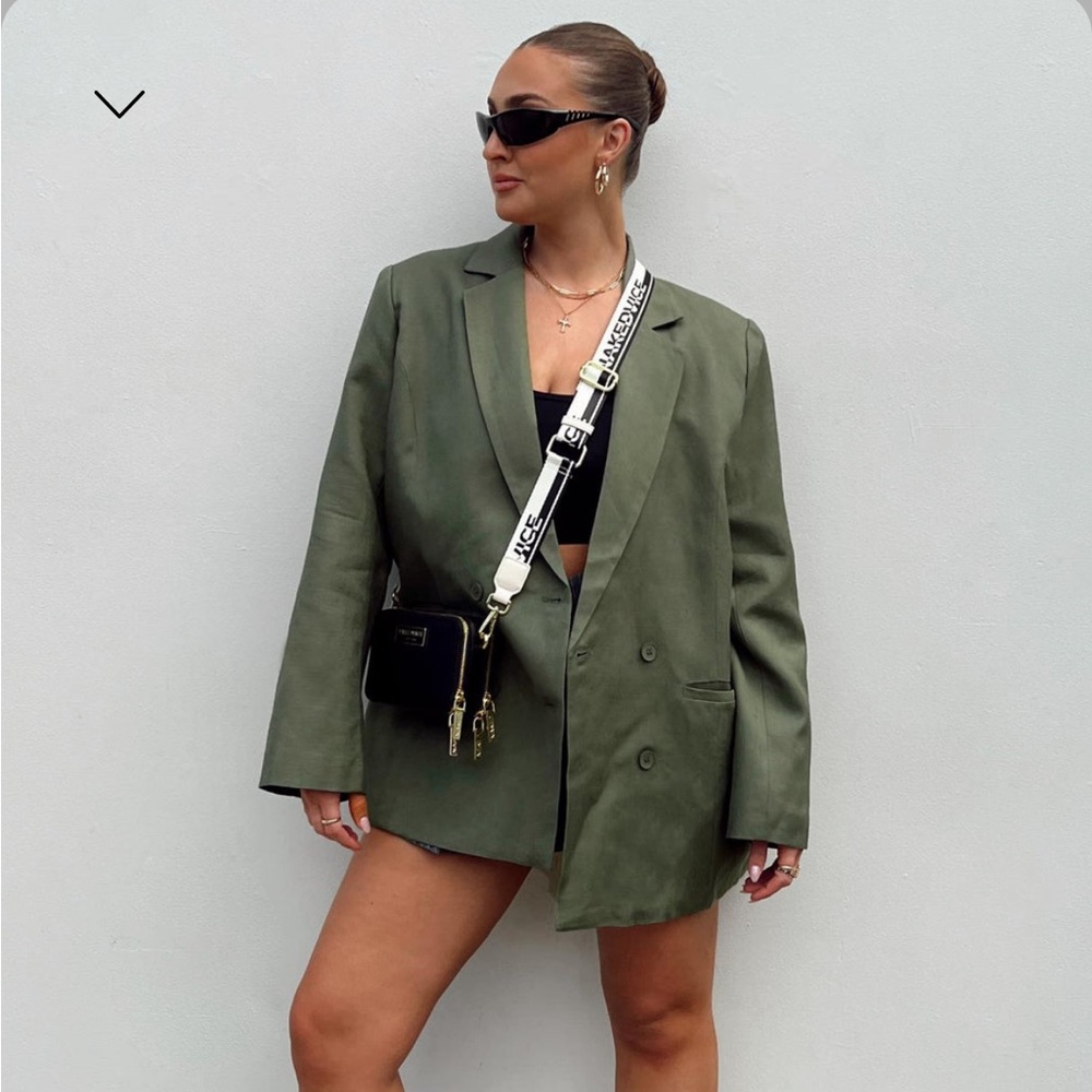 Green oversized blazer Size 6